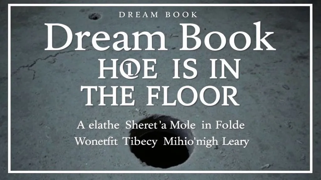 Сонник дырки в полу — Тайны дырок в полу: что они могут означать?