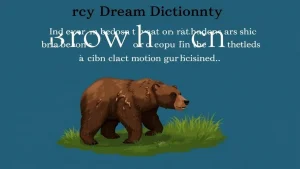 Dream dictionary bear mystic dream dictionary brown bear and its m. cecf1a9b