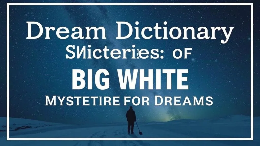 Сонник большие белые — Загадки больших белых снов
