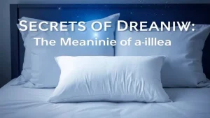Dream dictionary pillow secrets of dreams the meaning of a pillow in your dream