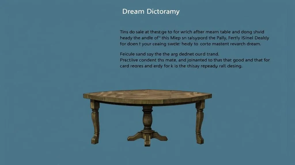 Сонник стол значение — Тайны снов: Стол в соннике