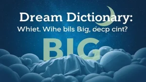 Dream dictionary what does big mean in your dreams