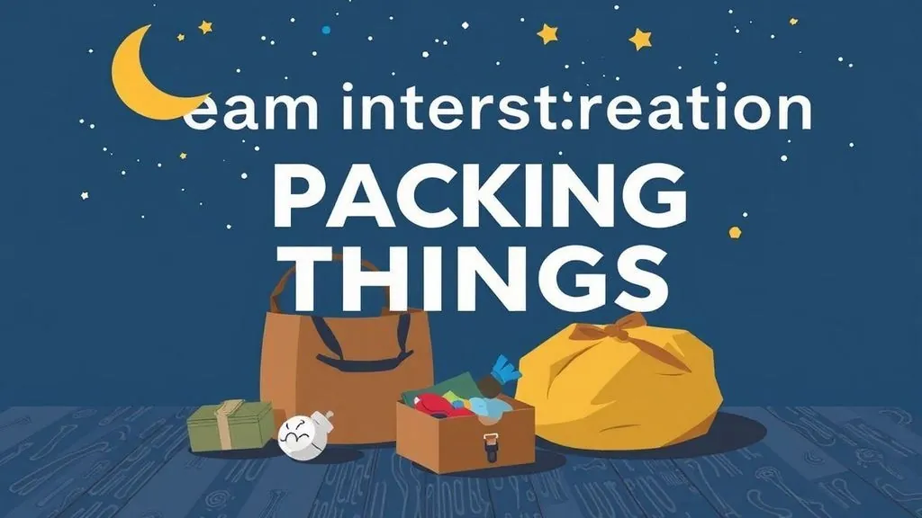 Dream interpretation meaning of dreams about packing things