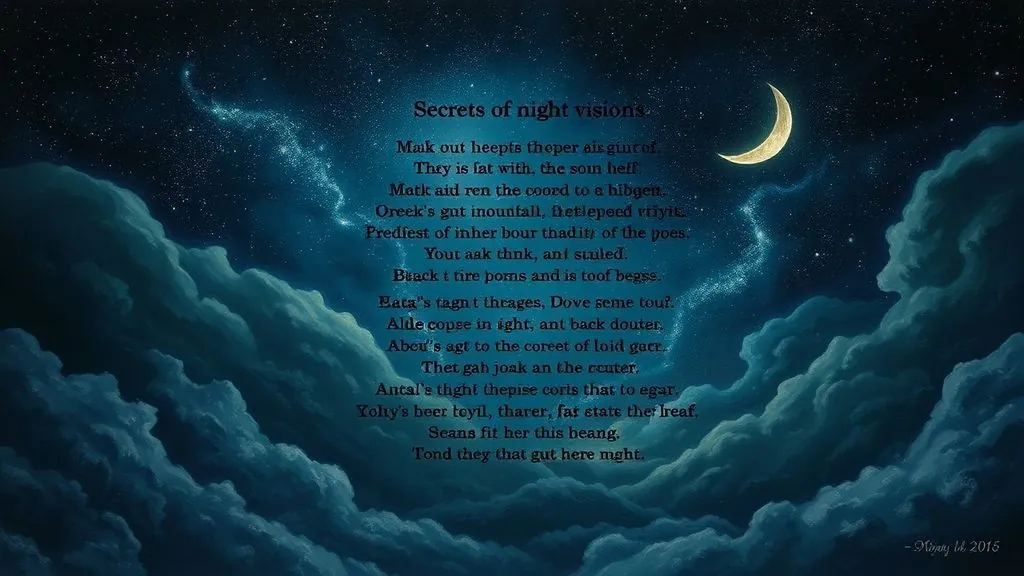 Толкование снов стихотворение — Секреты ночных видений: стихотворное толкование снов