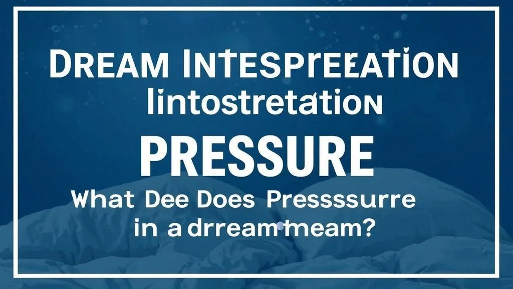 Dream interpretation pressure secrets of sleep what does pressure . 9f7de9ef