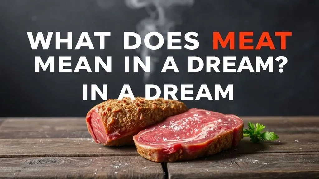Dream interpretation what does meat mean in a dream the meaning an. 23c627e4