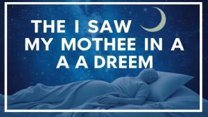 The dream book explains why i saw my mother in a dream secrets of . e8541032