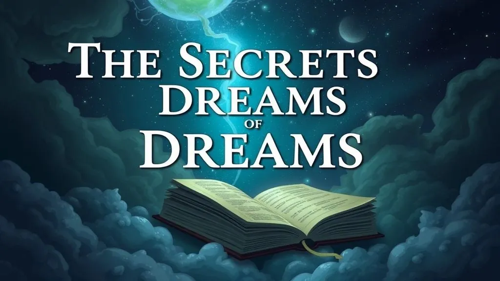 The secrets of dreams dream dictionary will be thrown away