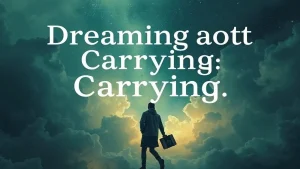 Dreaming of carrying dreams about carrying secrets and meanings