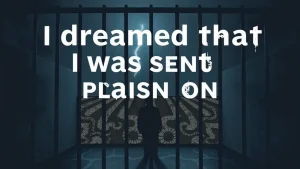 I dreamed that i was sent to prison the symbolism of a dream about. 6e07c34d