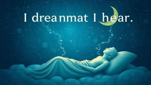 I dreamt i hear dreams and their secret meaning what it means to hear in a dream